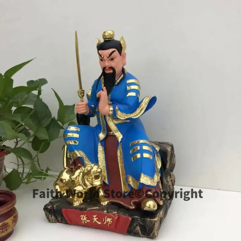 38cm large Taoist Buddhism HOME Shrine efficacious protection Southeast Asia Exorcise evil spirits ZHANG TIAN SHI God statue