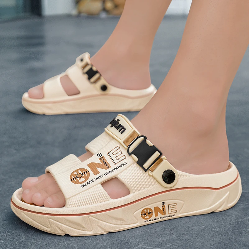 Sommer-Herrenpantoffeln Outdoor-Sandalen Strand Bequeme EVA-Soft-Slides Clogs Lässige Gartenschuhe Herren Damen Indoor-Hausschuhe – Detail 15