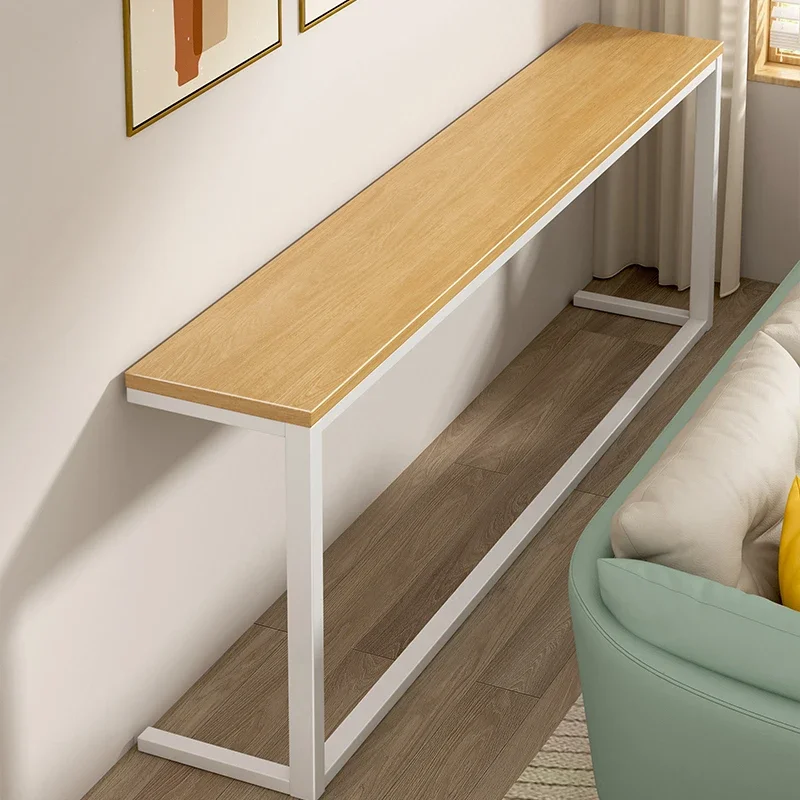 Log Style Province Space Furniture Sofa with Long Table in The Bedroom Narrow Cabinet By The Bed Living Room Wall Storage Rack