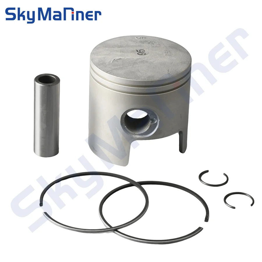 

6F5-11636 Piston Set 6F5-11631+0.50mm O/s For Yamaha Outboard Engine 40HP 40J 6F5-11636-00-00 Boat Engine Accessories