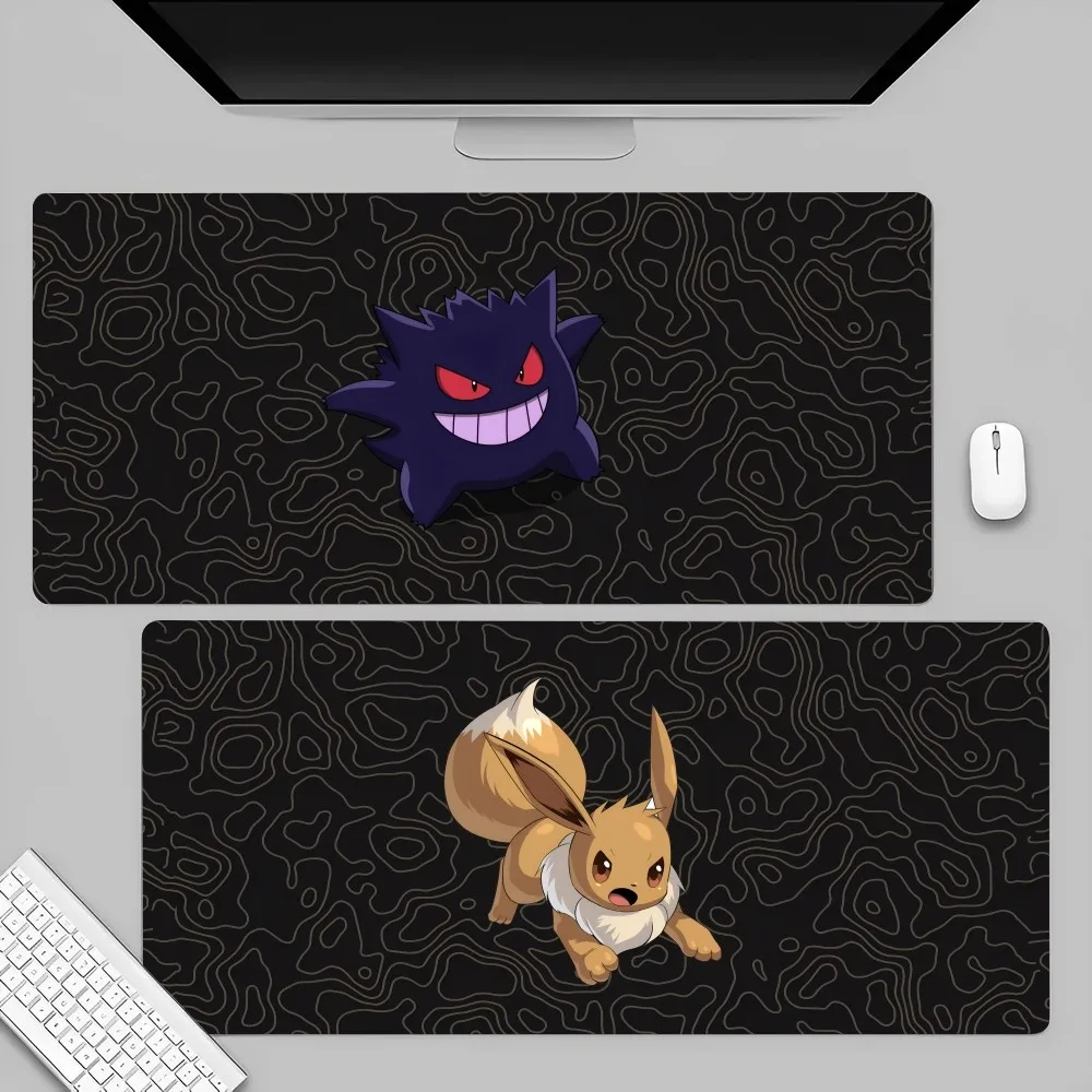 P-Pokemon-Gengar Grande Mousepad Large Gaming Mouse Pad LockEdge Thickened Computer Keyboard Table Desk Mat