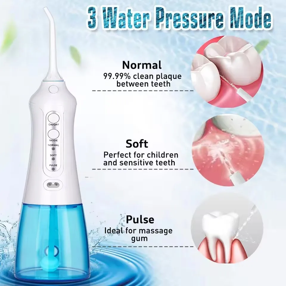 Premium Wireless Rechargeable Oral Irrigator IPX7 Electric Teeth Whitening Equipment Home Travel Dental Floss Water Flosser