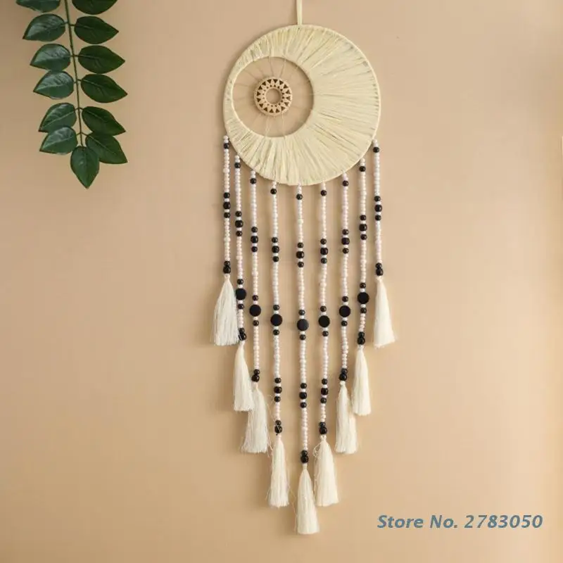 Macrame Dream Catcher Wall Hanging Decor Woven Dreamcatcher Tassels Decorations Girl Room Decor Nursery Bedroom Ornament