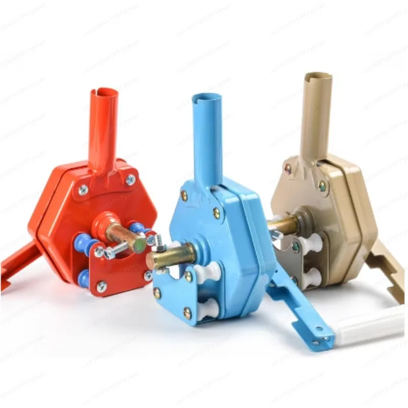 Greenhouse vegetable greenhouse accessories ventilation lifting device side wall film self-locking greenhouse hand winch