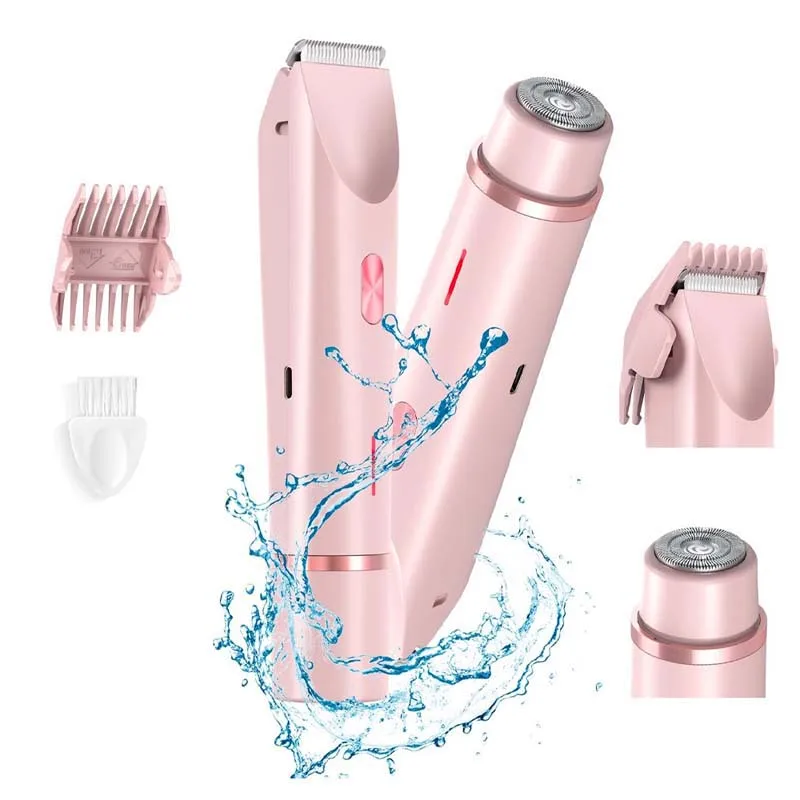 Doppelkopf-Rasierer für Damen, elektrischer Haarschneider, ABS-Material, grenzüberschreitend, exklusiv zum Trimmen von Damen