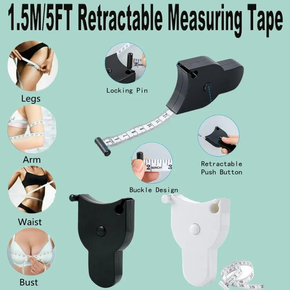 

Dual Sided Seamstress Self-tightening Sewing Accessories Measuring Tape Retractable Tape Measure Ruler Tape