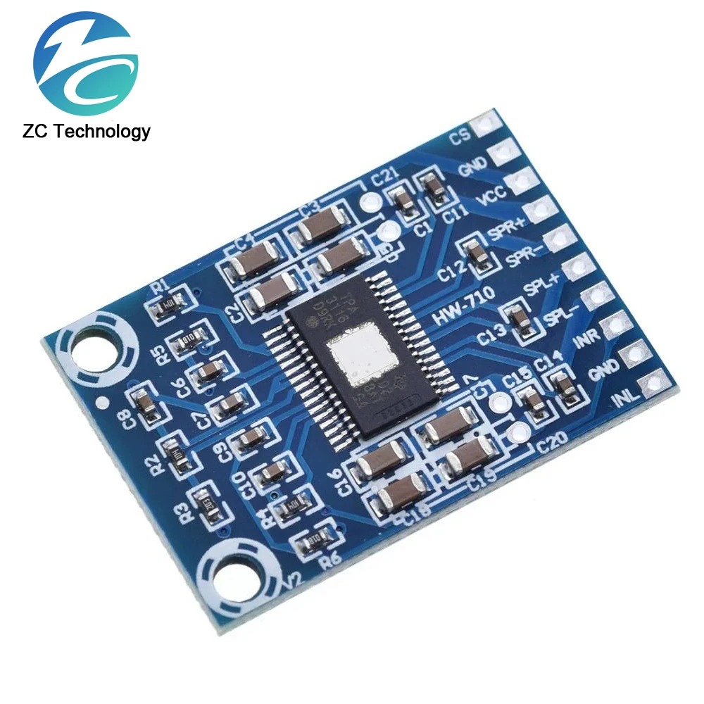 DC 12V-24V 2x50W Dual Channel Mini Digital Amplifier D Class 50W+50W TPA3116D2 XH-M562 Amplifier 50W Power Amplifier Board