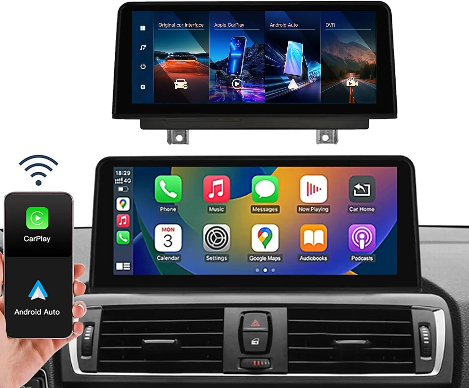 Wireless Carplay/Android Auto 10.25'' Touchscreen Multimedia Radio Receiver for BMW 3 4 Serie F30/F31/F32/F33/F34/F36 2012-2016