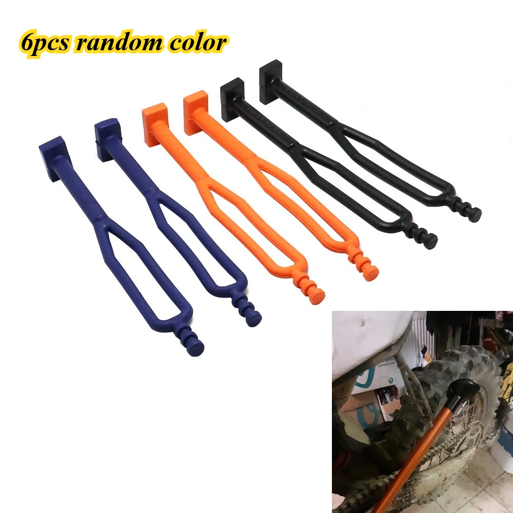 6pcs Random Color Motorcycle Kickstand Strap, KTM Dirt Bike Side Stand Holder Fixing Band, Off-Road Modification Accessory