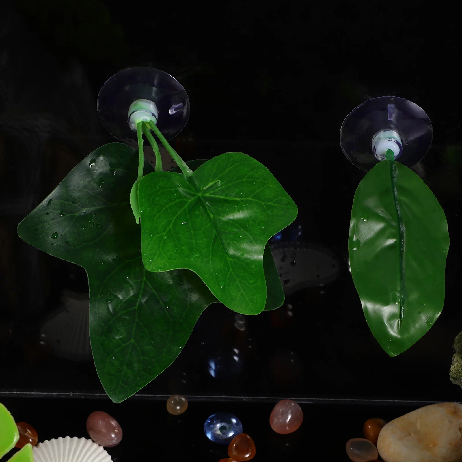 

8Pcs Betta Fish Leaf Hammock Plastic Bed Hideout for Spawning Breeding Aquarium Decoration Fish Tank Accessories