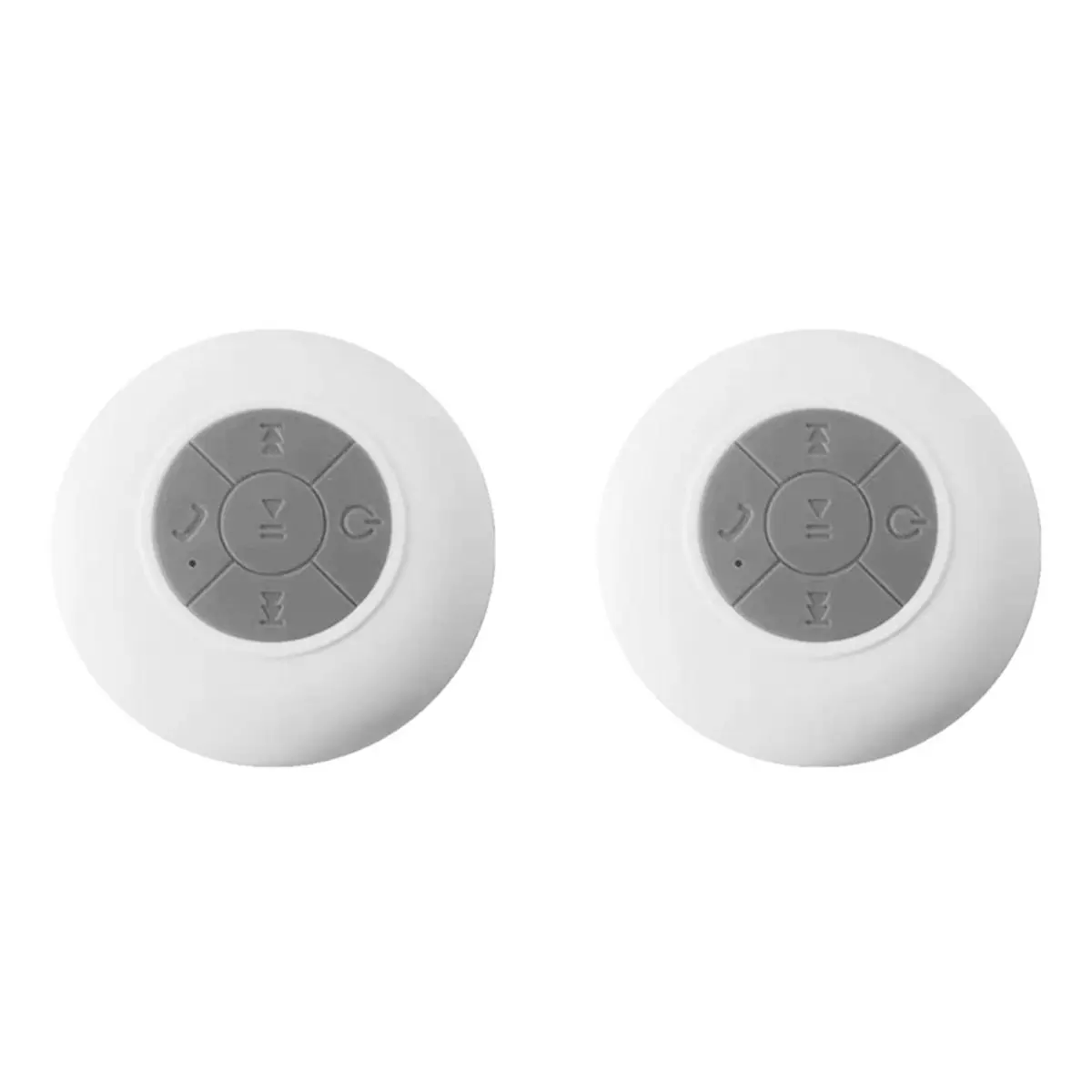 update. 2X Bathroom Wireless Bluetooth Speaker Suction Cup Mini Portable RGB Light Stereo Speaker for Outdoor Sports White