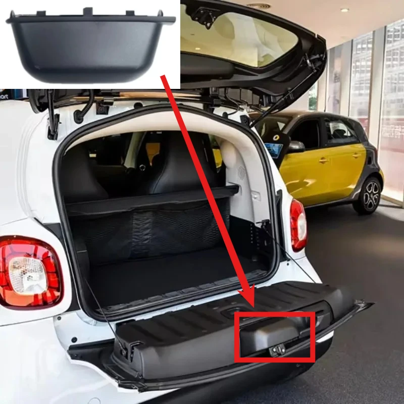 

A4537401500 for Mercedes for-Smart for Fortwo W453 2015-2022 Car Rear Trunk Boot End Cover Trunk Lock Cover ABS Car Accessories