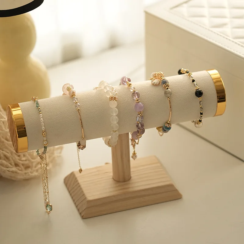 New T-bar Jewelry Chain Hairband Watch Necklace Bracelet Display Stand Rack Holder Fashion Woman Colors Gold Size Style