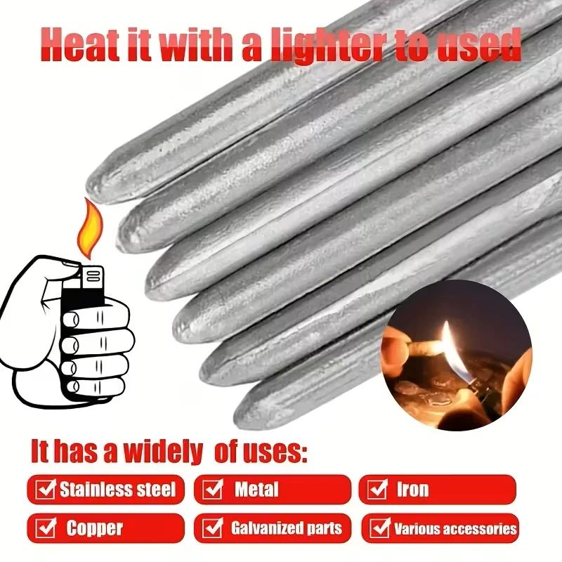 低温アルミニウム溶接棒3本、アルミニウム合金低温修理ツール、家庭用汎用溶接棒