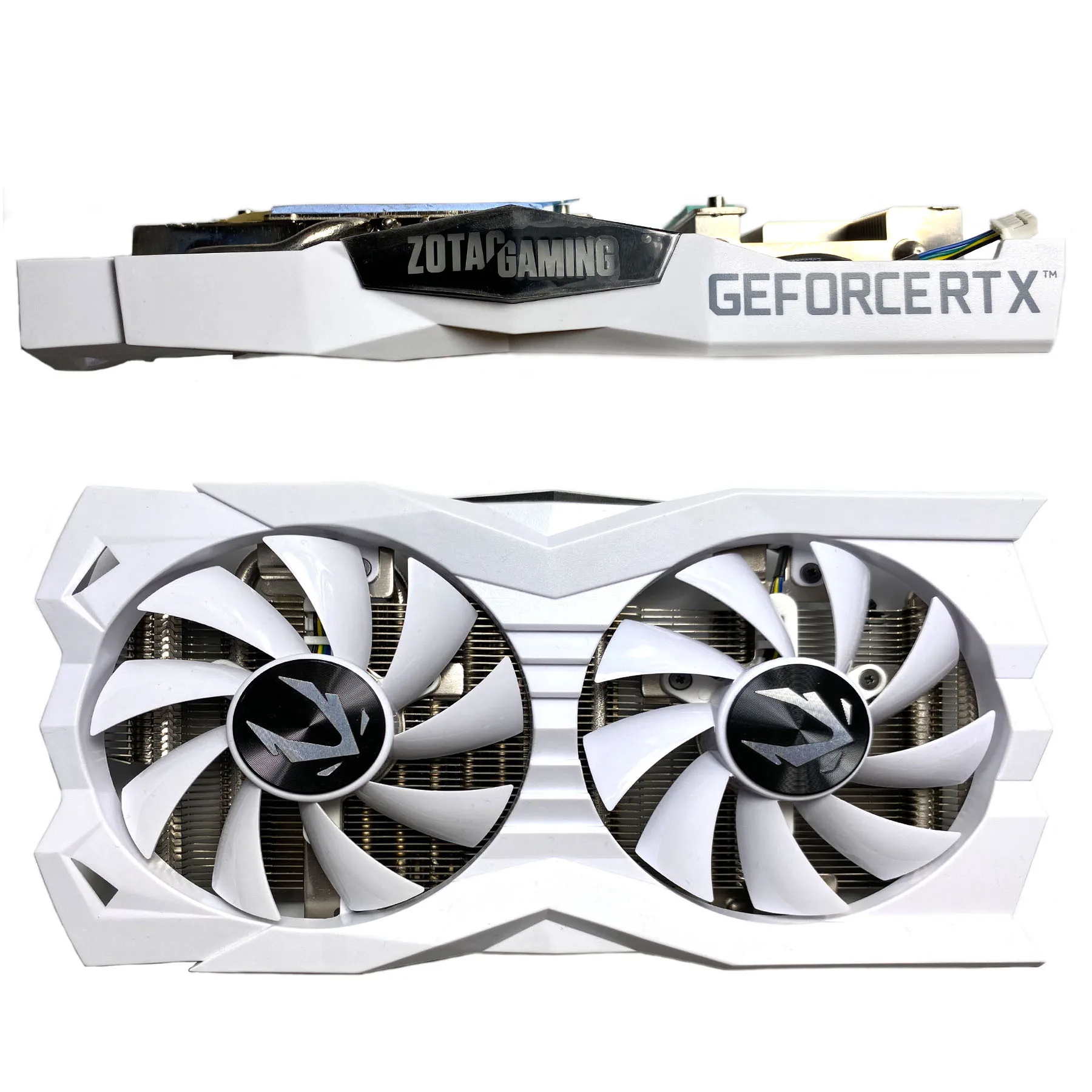 Imagem -02 - Dissipador de Calor para Zotac Gaming Geforce Rtx2060 Super oc White Edition Substituição de Placa Gráfica Painel Ventilador com Radiador Novo