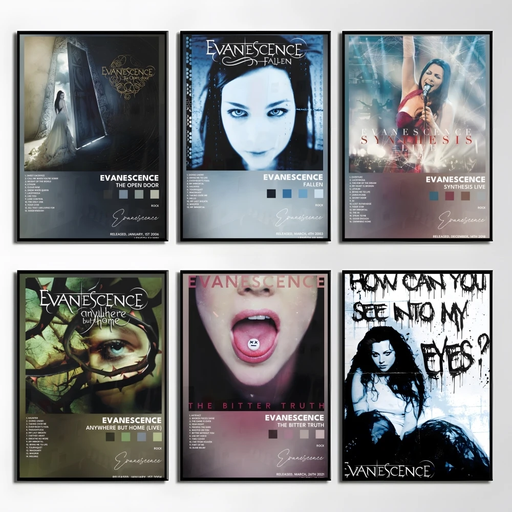 Rock Band E-Evanescence Poster Elegant And Affordable Wall Art Stickers For Dormitory Living Room And Bedroom Spaces