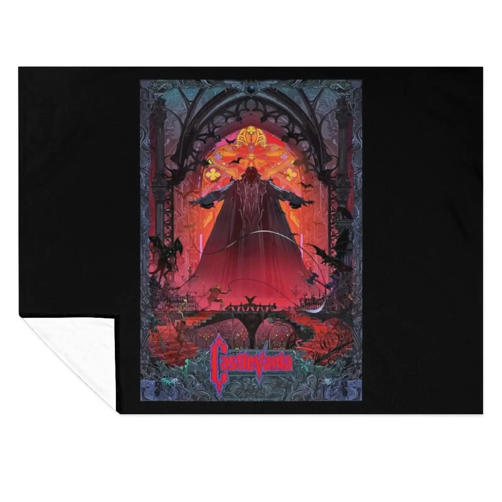 

Castlevania Dracula Perfect Gift For Fan Throw Blanket Camping for winter Beautifuls Picnic Blankets