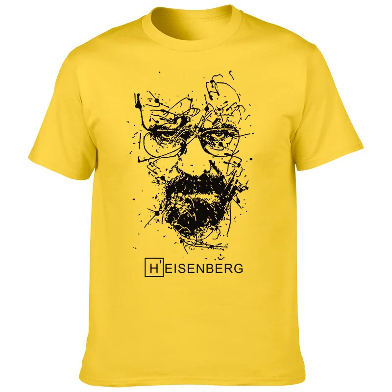 Camiseta creativa de Breaking Bad Heisenberg para hombre, camisa con estampado de serie de TV, moda urbana, Top informal, europeo y americano, 2022