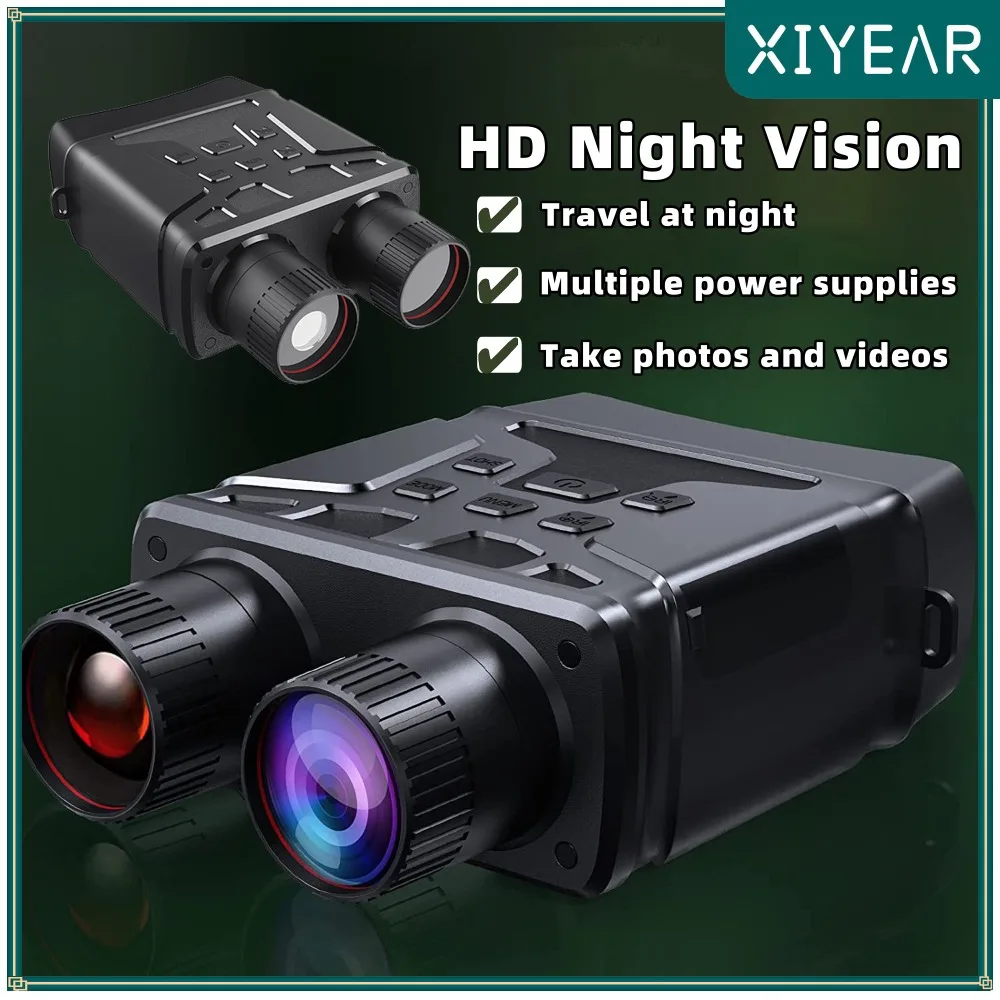 

Binoculars Night Vision Device 850nm Infrared 1080P HD 5X Digital Zoom Hunting Telescope Outdoor Day Night Dual Use 300m