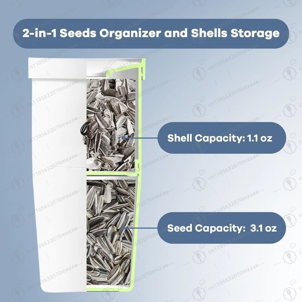 Portable Sunflower Seed Cup with Seed Organizer and Shell Storage Seed Snack Spit Cup for Outdoor in Car Travel and Sports Games