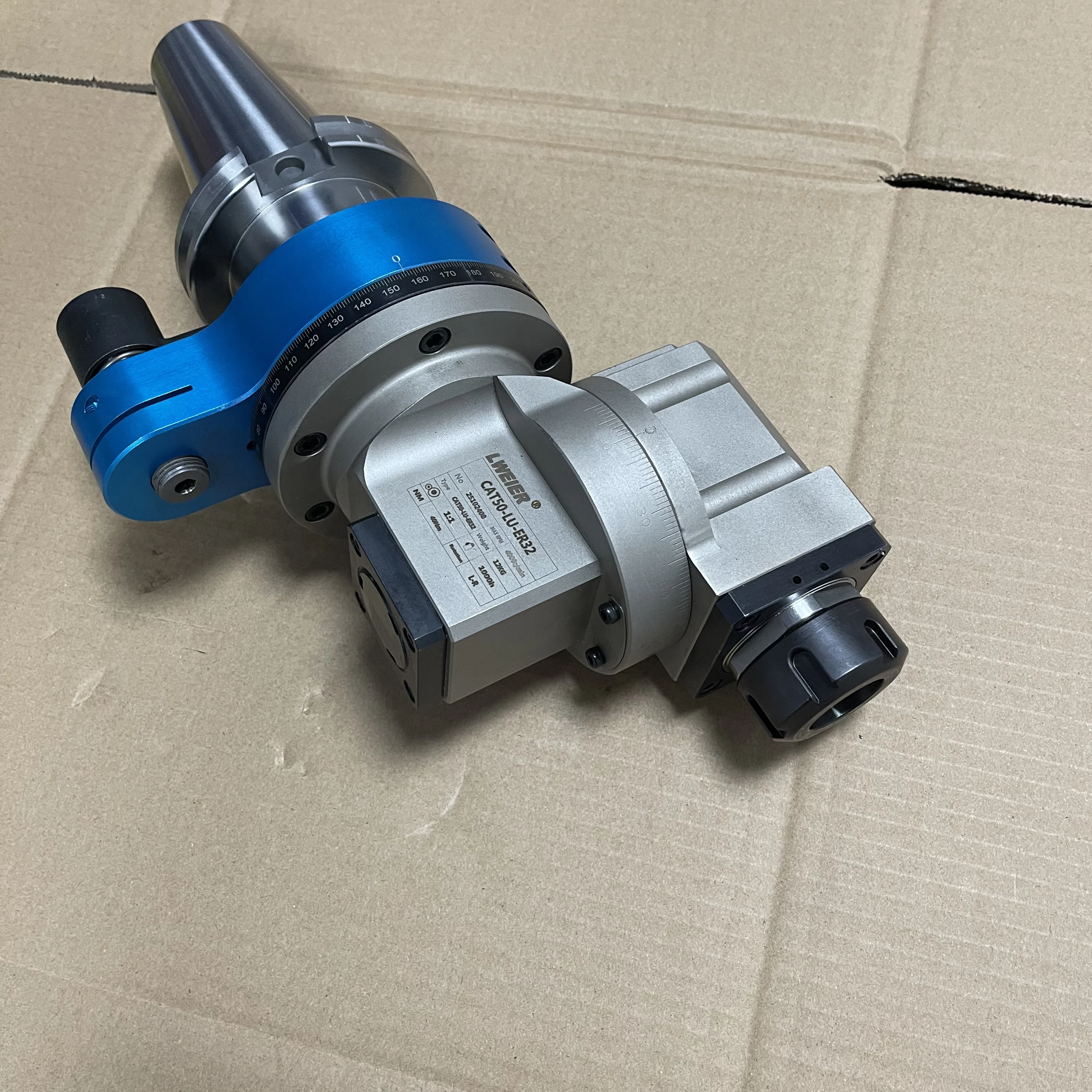 LWEIER Made in China numerical control CAT40 CAT50 corner head BT30 BT40 BT50 horizontal milling head milling machine