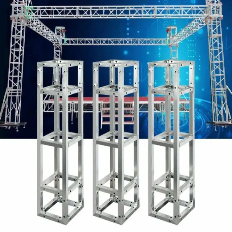 Iron Square Segments Truss Tower, Stage Club, DJ Lighting Frame, Perform Show Supports, 3Pcs/set