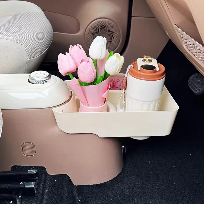 

Gear Shift Panel Storage Box & Cup Holder Organizer for Wuling Hongguang MINI EV 4th Gen 4-Door Macaron