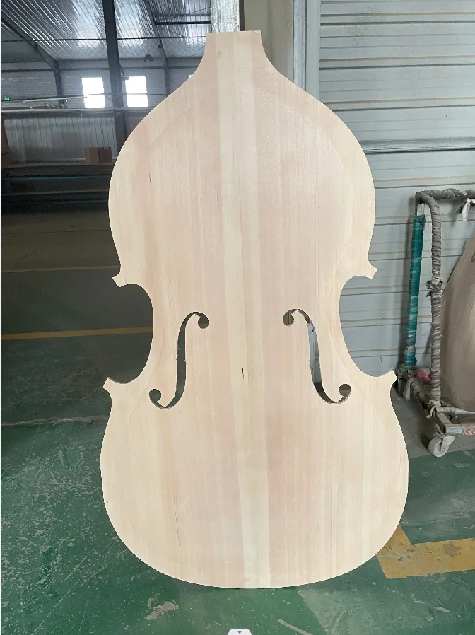 High quality 3/4 and a half product bass body, 100% handmade, unfinished spruce panel on the back, with side