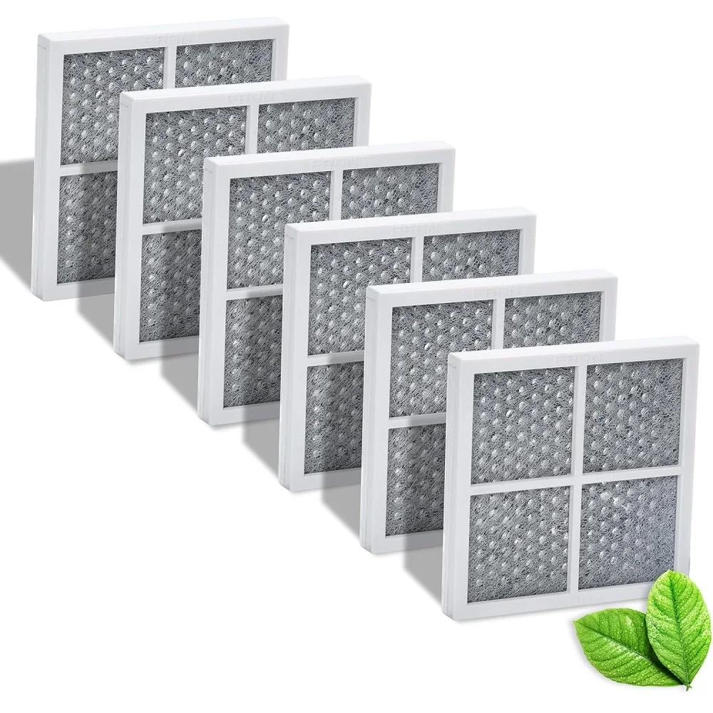 6PCS Refrigerator Air Filter suitablefor LG LT120F and Kenmore Elite 46-9918,469918,9918,ADQ73334008 Carbon Activated Air Filter