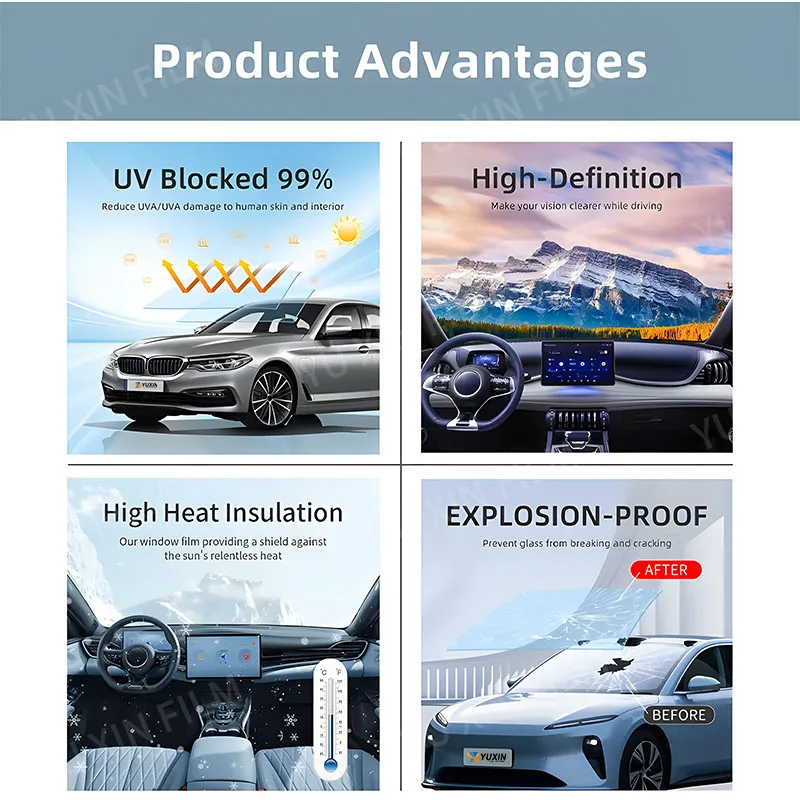 Лидер продаж, защита от ультрафиолета, защита от излучения, 2-слойная нано-углеродная тонировочная пленка для окон, автомобильное оконное стекло, солнечная тонирующая пленка, автоскло, ИК-пленка