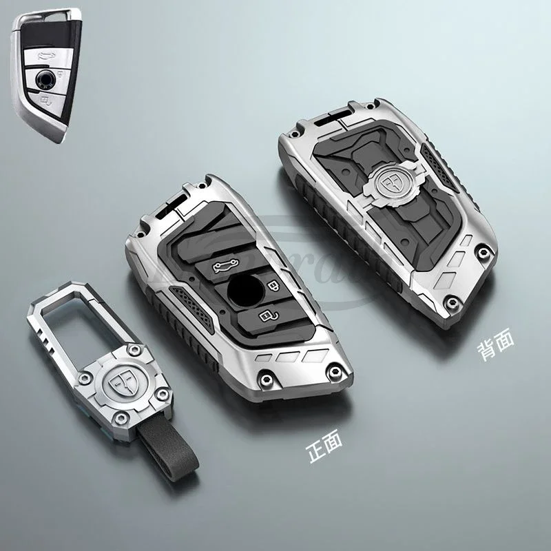 

Car Zinc Alloy Remote Control Key Case Holder Cover Chain For BMW X1 X2 X4 X5 X6 F11 X3 F25 X4 I3 M3 M4 F20 G20 G30 Decorations