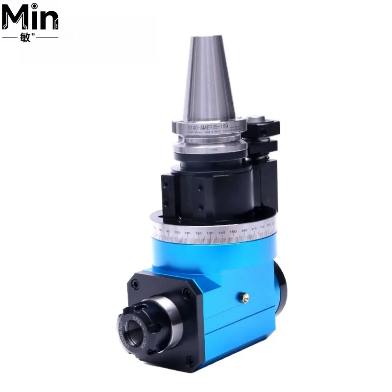 90 Degree Horizontal CNC Milling Head BT30 BT40 BT50 ER16 ER20 ER25 ER32 for Precision Cutting