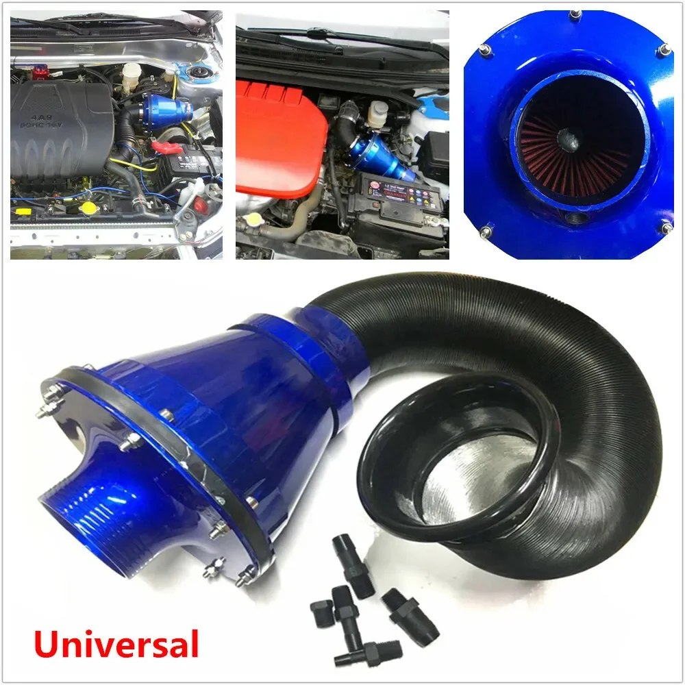 Car Universal 76mm Air Filter Mushroom Head Air Power Intake Bellows 3inch Filter Car SUV High Flow Cold Air Inlet Pipe Cleaner