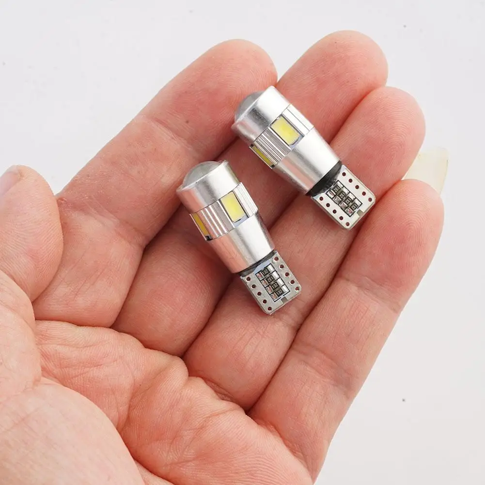

Автомобильный светодиодный T10 без ошибок, внутренний светильник автомобиля, 6SMD, индикатор ширины декодирования W5W, лампа для чтения номерного знака, автомобильные аксессуары