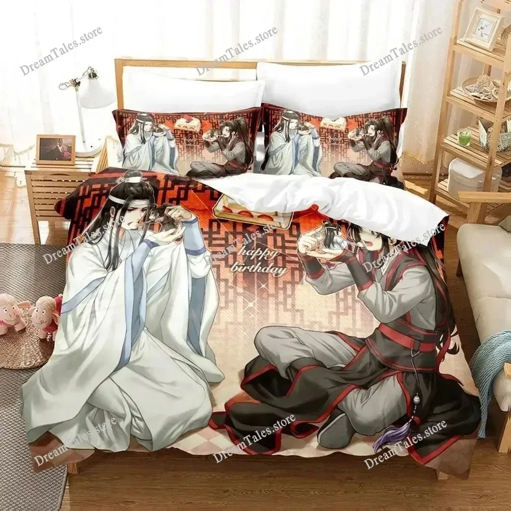 Mo Dao Zu Shi The Grandmaster of Demonic Cultivation New Bedding Set Anime Set Adult Kid Bedroom Duvet Cover Sets Luxury Gift519