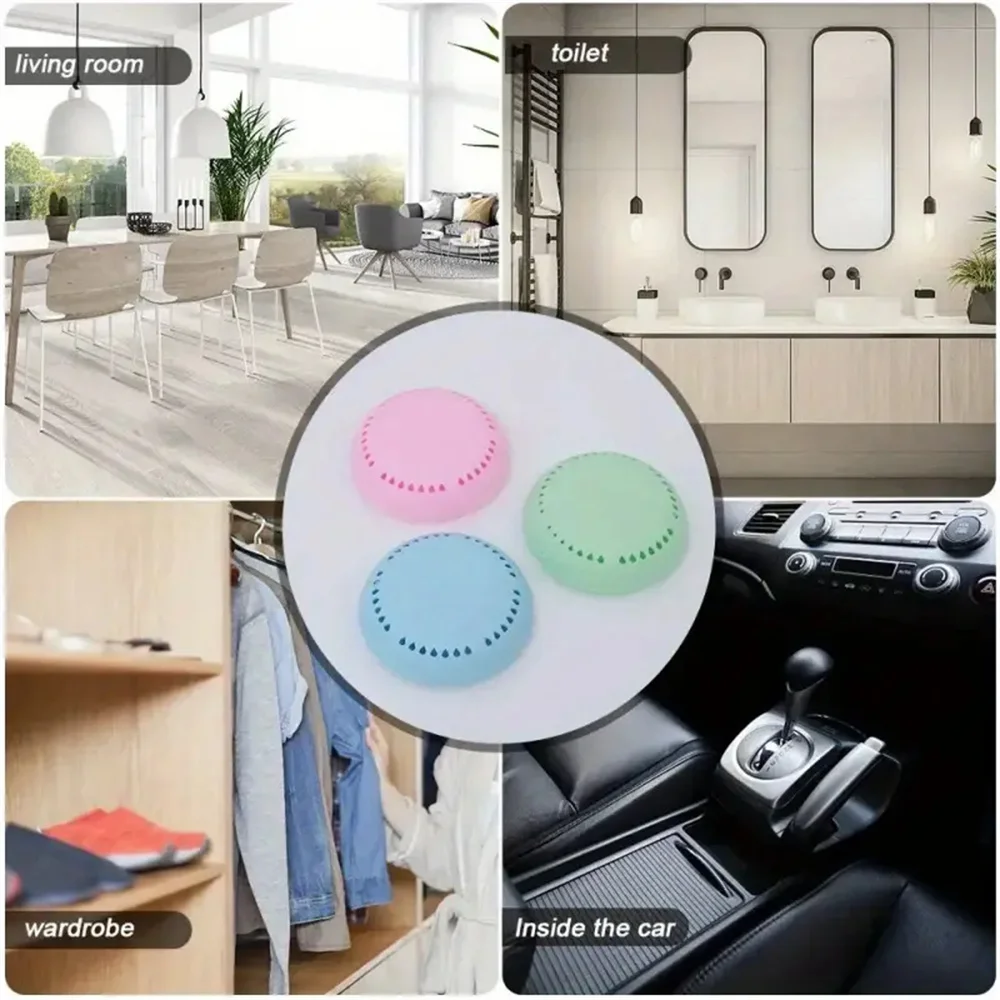 6pcs Long-Lasting Aromatherapy Air Fresheners Tablets with Bonus Scented Shell Aromatic Solid Deodorizing for Homes Car Bathroom