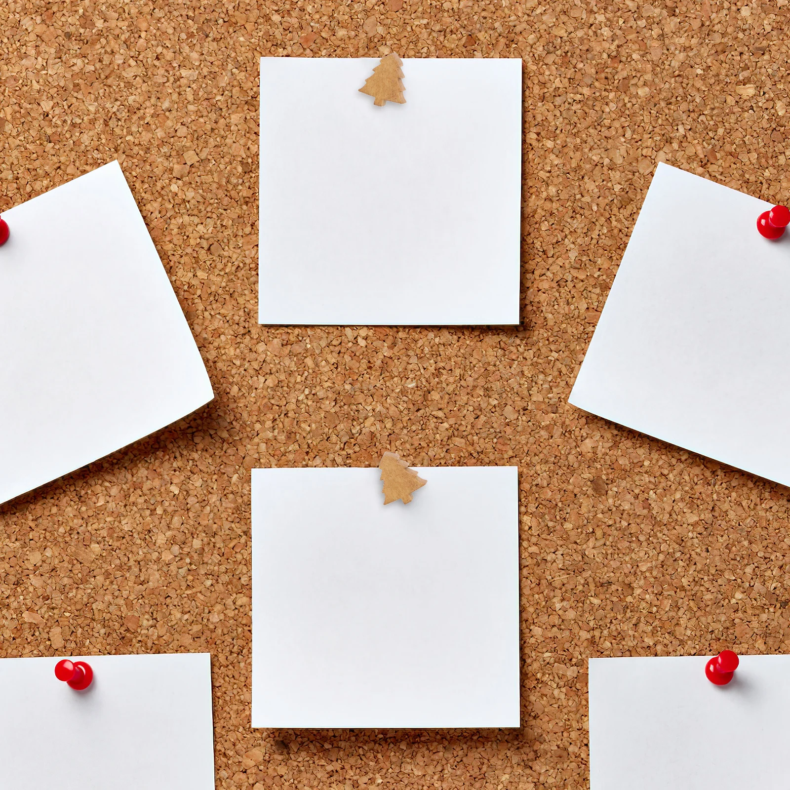 25Pcs Minimalist Pine Tree Push Pins Wooden Head Thumb Tacks for Photo Wall Cork Board Message Board Map Decoration Accessories