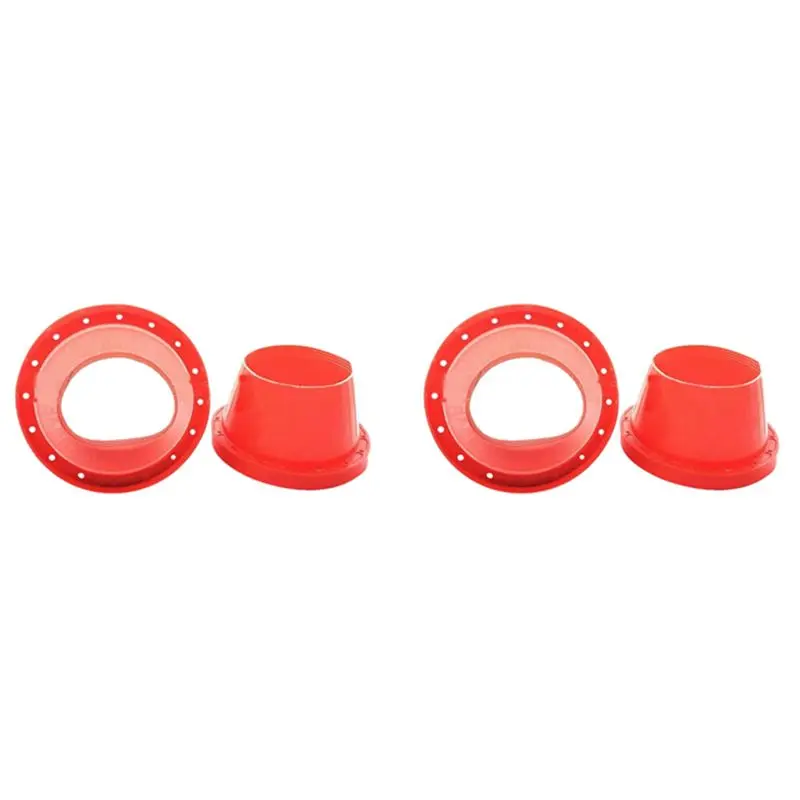 A04E-4Pcs 6.5 Inch Universal Car Speaker Waterproof Cover Speaker Silicone Sound Insulation And Heat Insulation Gasket