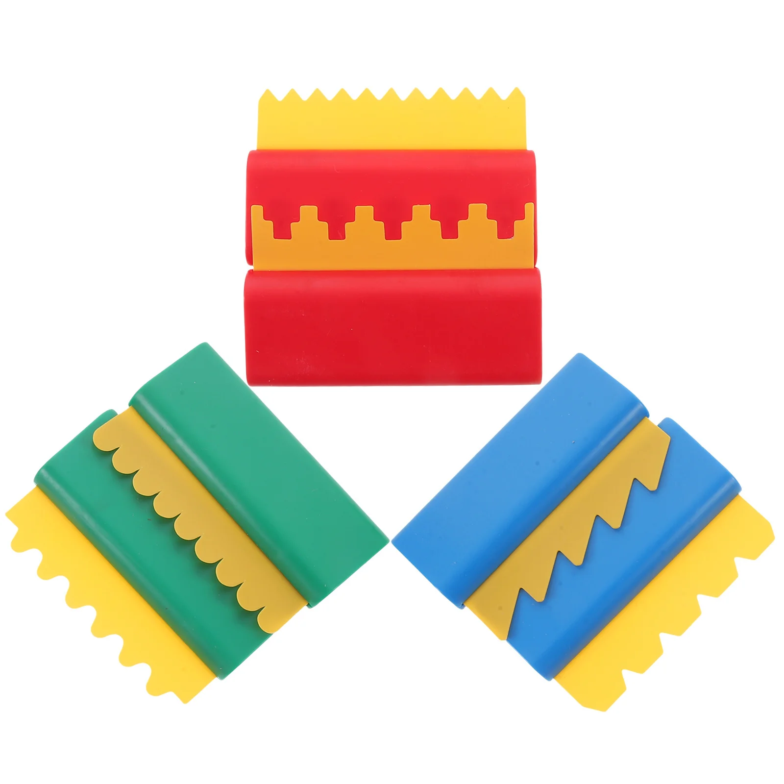 6 قطع فرشاة كشط الرسم خفيفة الوزن مكشطة طلاء بلاستيكية للأطفال DIY ملحقات الرسم الفني على الجدران لرياض الأطفال