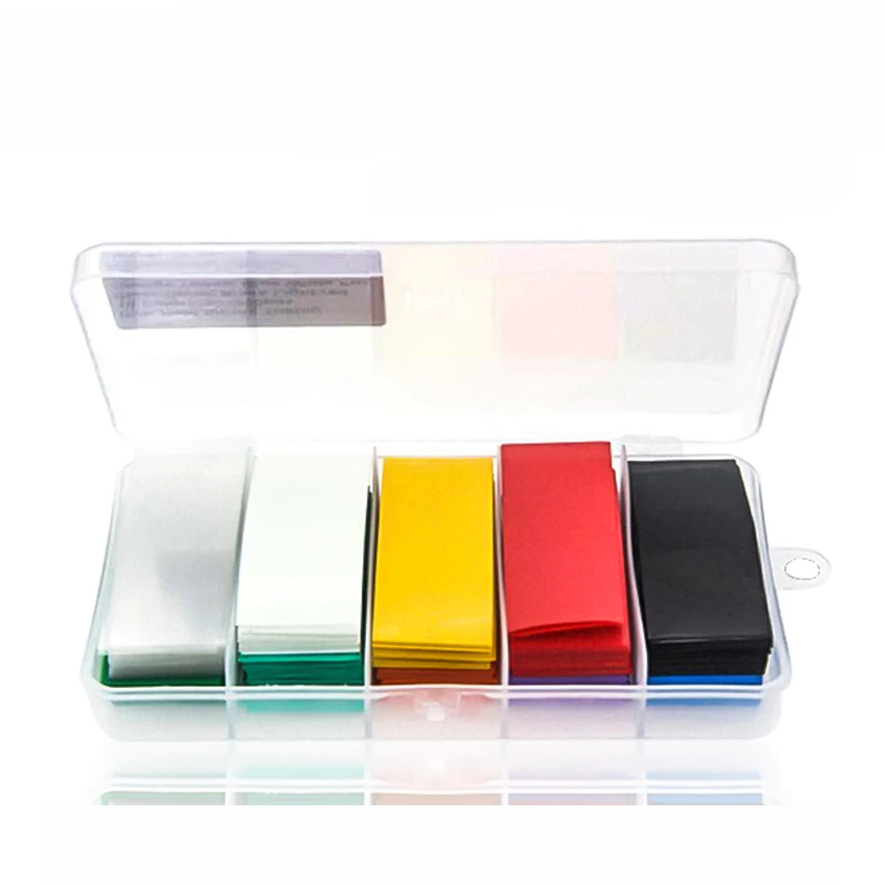 300pcs PVC Heat Shrink Tube 18650 Lipo Battery Wrap Precut Insulated Film Cover Lipo Battery Sleeve Casing