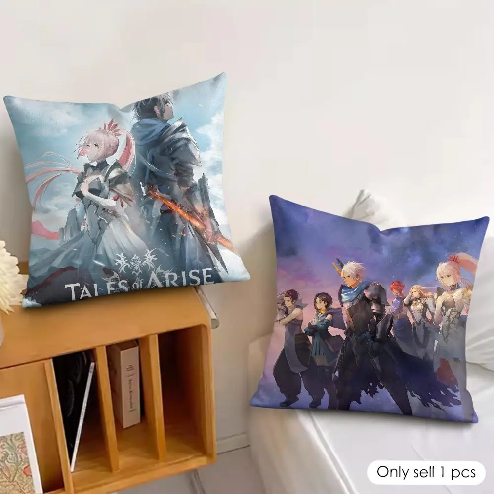 Game T-Tales Of Arise Cushion Cover Wrinkle-Resistant Short Plush Pillow Case Breathable Machine-Washable