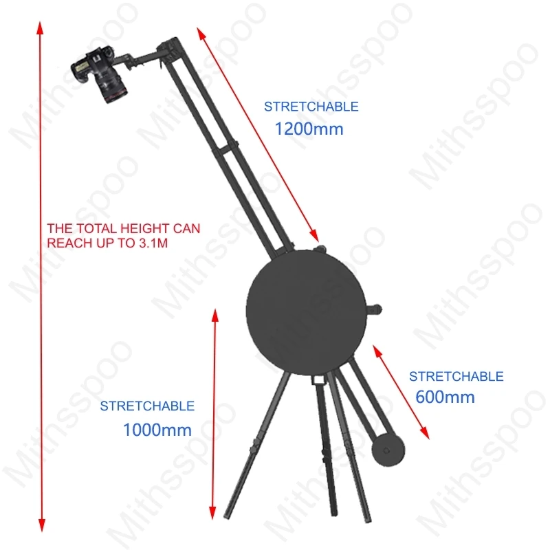 Professional Horizontal Vertical Photography Shooting Platform 360 Panoramic Rotating Photo Booth Load Max 200KG