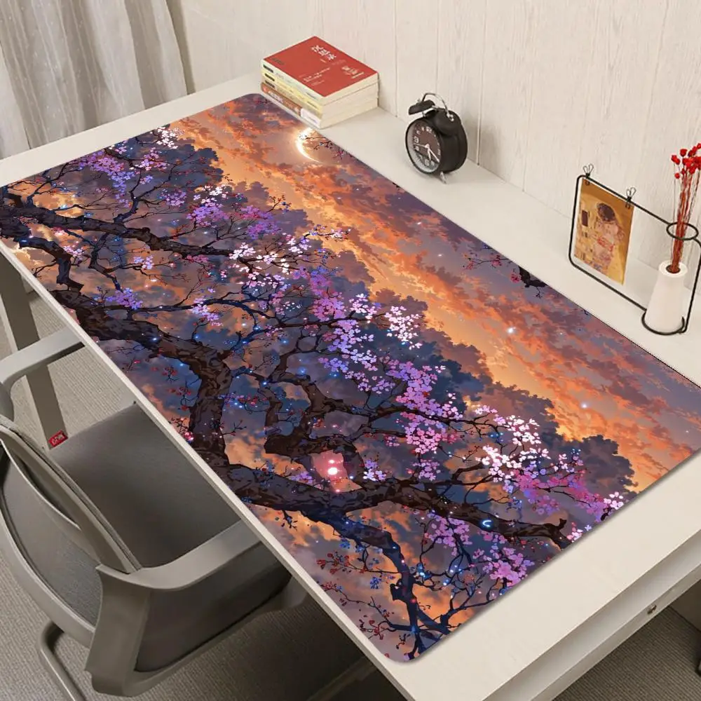 

Moonlit Blossoms Mouse Pad Multi-Size non-slip Gaming mouse pad Gamer E-Sports Mouse Mat Game Mechanical Keyboard XXL Desk Mat