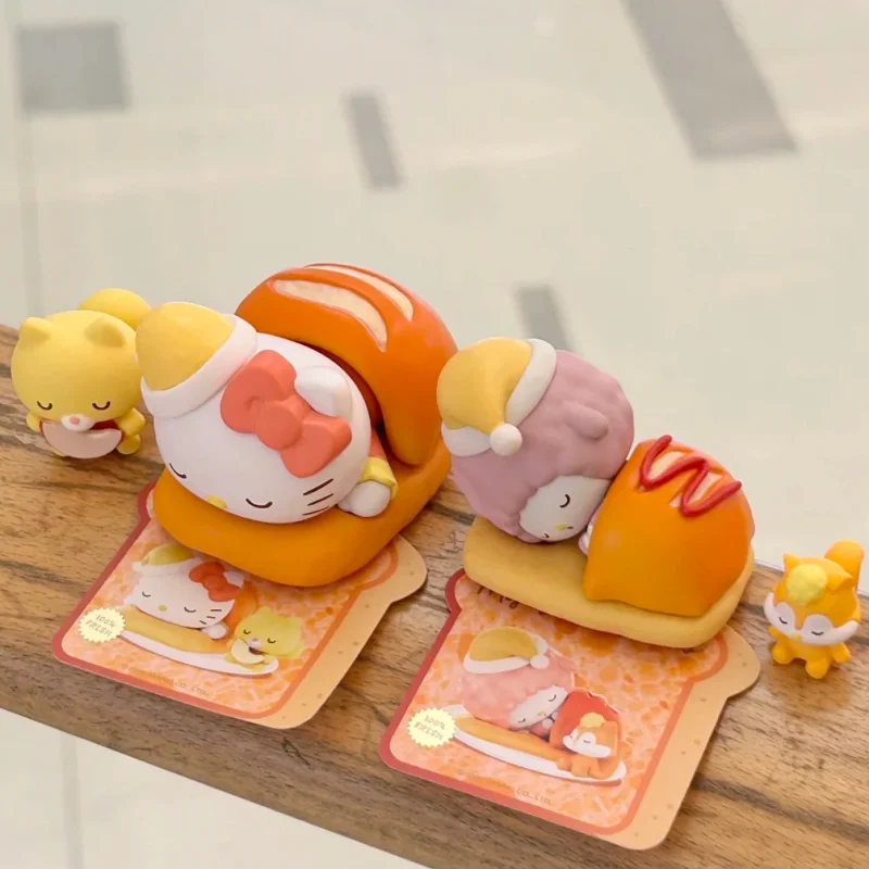 

Горячая оригинальная слепая коробка, серия для выпечки счастья, Hello Kitty Kuromi Cinnamoroll My Melody Pochacco, загадочная коробка, игрушки в подарок