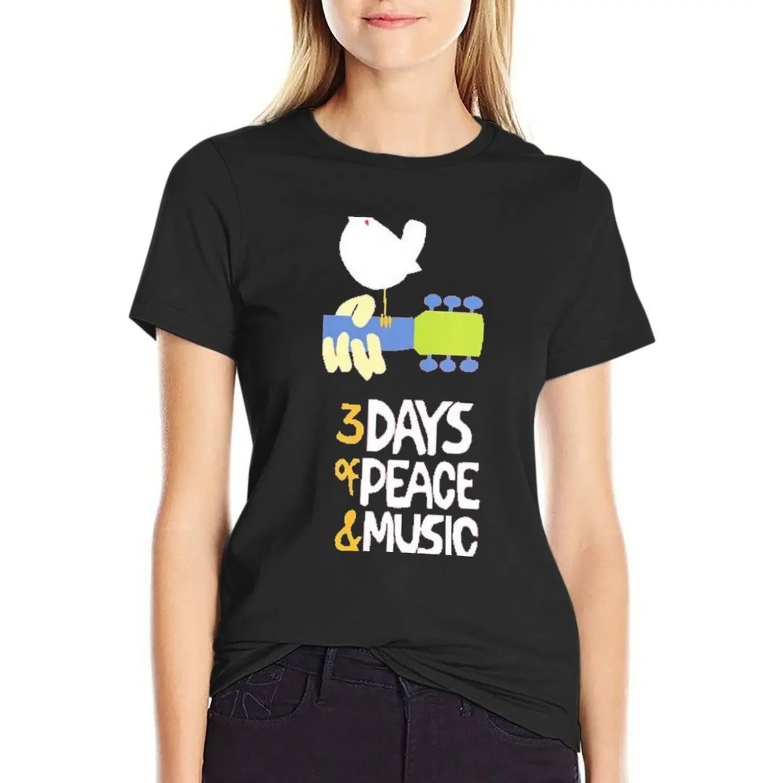 

Woodstock 1969 T-Shirt plus size tops tees customs clothes for Women