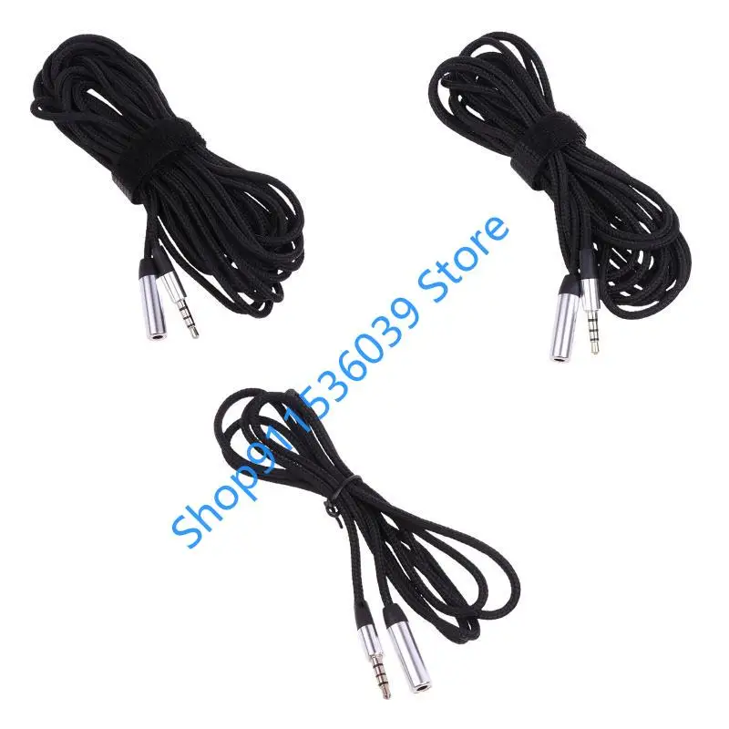 Przedłużacz słuchawkowy 120cm/300cm/500cm, kabel 3.5mm męski na żeński, kabel AUX audio stereo, przedłużacz do słuchawek i głośników — zdjęcie produktu 7