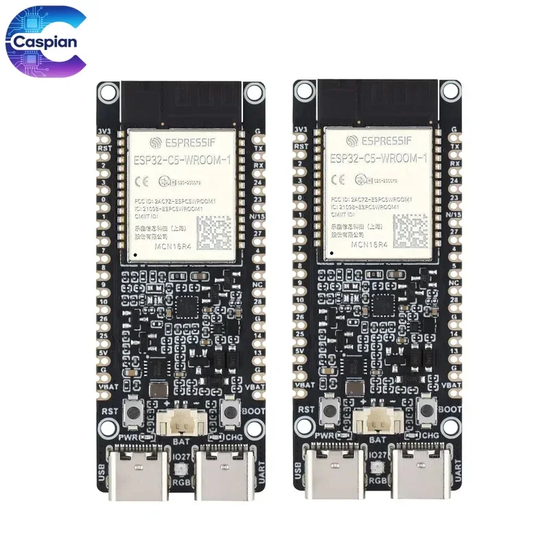 5Pcs ESP32 Development Board with Dual Band WiFi 6 Module ESP32-WROOM-1
