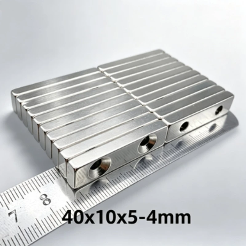 40x10x5mm Square Countersunk Neodymium Magnet With 4mm Hole Super Strong NdFeB Rare Earth Permanent Magnet for DIY Project