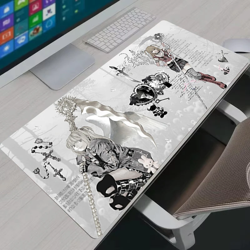Death Note Large Anime Gaming Mouse Pad,Non‑Slip Desktop Keyboard Desk Mat,Soft Table Accessory for PC Laptop Gamer Home Office