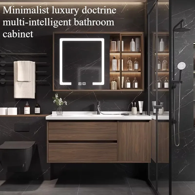 Fancy Storage Salon Bathroom Cabinets Multifunction Unique Combination Design Cabinets Luxury Minimalist European Furniture